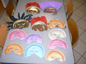 Masques de carnaval fait à Sommervieu